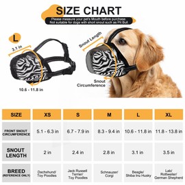 K9meme Dog Muzzle, Soft Air Mesh Muzzle for Large Medium Small Dogs Anti Chewing, Breathable Reflective Adjustable Pet Muzzle to Prevent Eating Things and Barking Biting for Grooming, Allows Drinking