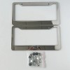 Chrome Stainless Steel Metal License Plate Frame Tag Cover With
