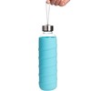 Ferexer Sports Glass Water Bottle with Silicone Sleeve 32 oz