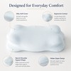 Contour Pillowcase Cover for Cervical Pillows – Silky-Soft Zipper Cover