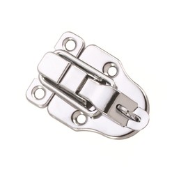 10Pack Metal Duckbilled Box Hasp Lock Toggle Latch Catch for Wooden Case Boxes Toolbox Silver