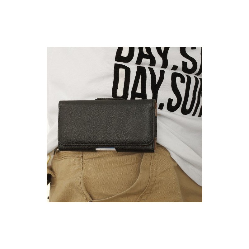 DFV mobile - Case Belt Clip Synthetic Leather horizontal Premium