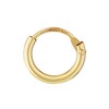 NKlaus Single 375 Yellow Gold Hoop Earrings Gold Earrings, Yellow
