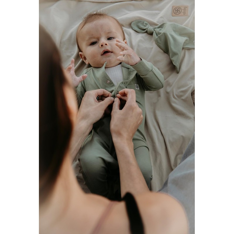 Cloby CBY-UVS1-OG Overall/Romper with UV Protection (UPF 50+) Olive (Size