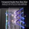 Electactic Wine Cooler Refrigerator with Glass Door, Mini Wine Fridge