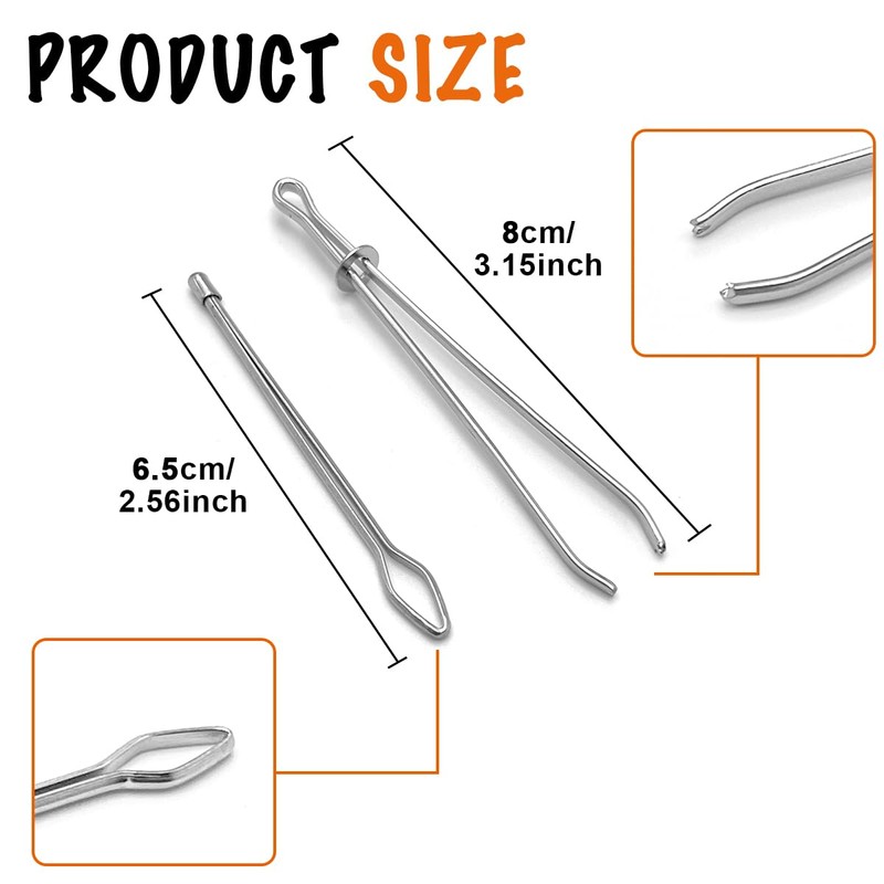 6 Pcs Bodkin Drawstring Threader Metal DIY Rope Threader Clip