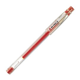 Pilot Hi-Tec-C 0.4 Red Gel Ballpoint Pens, 10 Count LH200C410R