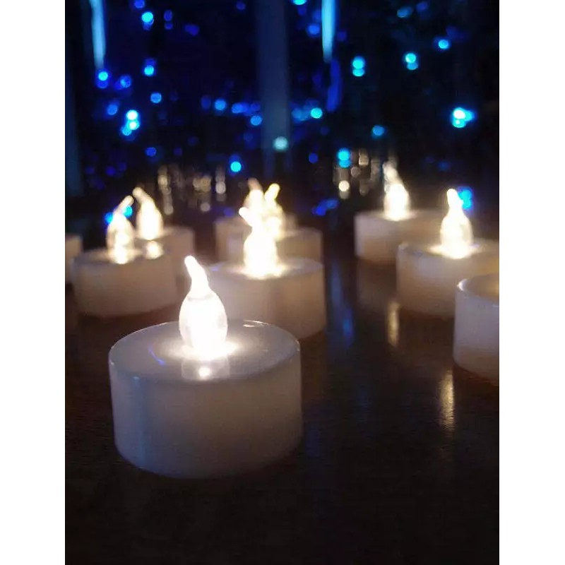 Fantado LED Battery Operated Flameless Tea Light Candles - Warm