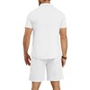 MLANM Men's 2 Piece Outfit Summer Short Sleeve Button Down