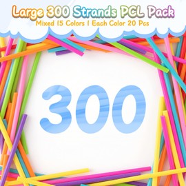 YhuiCxir 300 Pieces 3D Pen Refills Pack for 3Doodler Start+ Pen 15 Colors 2.5 mm Low Temperature 3D Pencil PCL Filaments Not Compatible with Other 3D Printing Pens