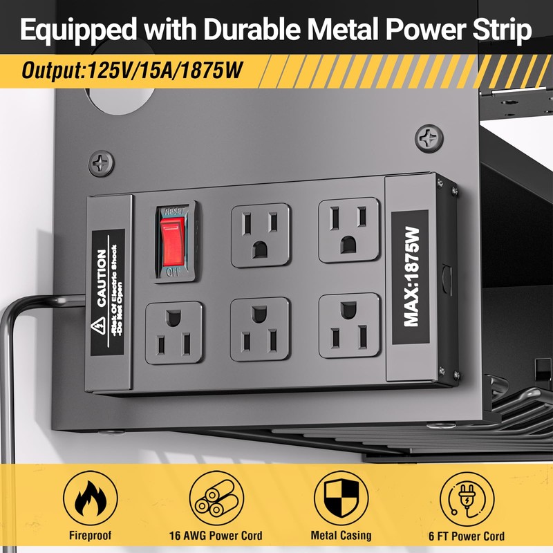YYR Power Tool Organizer Wall Mount with Charging Station, Cordless