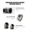 AGUTEA Black cast Iron Pipe Fittings, 45 Degree Elbows, Internal