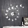Modern Home Self Adhesive DIY 3D Wall Clock - Mariposa