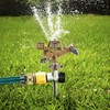 Biswing 1/2 Inch Brass Impact Sprinkler 2 Pack, Heavy Duty