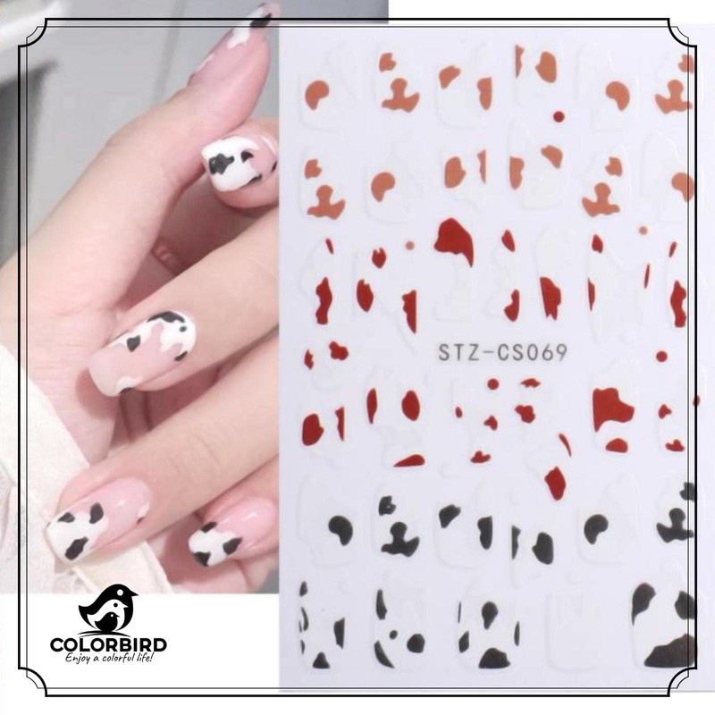 COLORBIRD Nail Stickers Art Cute Art Heart Accent Illustration (STZ-CS63,64,68,67,69)