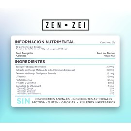 LIMITLESS BRAIN – Nootrópico Ultra-Premium para Memoria, Enfoque y Claridad Mental | 30 Cápsulas Veganas con 7 Ingredientes Neuroprotectores | Suplemento Inteligente 100% Natural