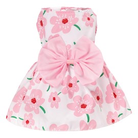 choyaxo Floral Dog Dress Cute Dog Skirt Pet Dress Summer Pet Clothes for Puppy Small Cats