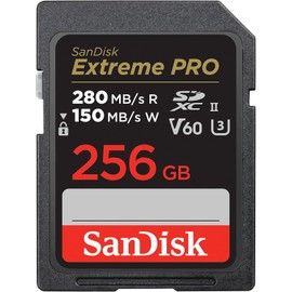 SanDisk (2 Pack) SDXC Memory Card 256GB UHS-II Extreme Pro V60 for Photo and Video (SDSDXEP-256G-GN4IN) Bundle with 1 Everything But Stromboli Micro & SD Card Reader