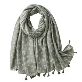 FAIRYGATE Scarf Women's Lightweight and Soft Elegant Tassel Scarf Girls Colourful Long Cute, 68009