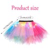 Sixexey Girls Light Up Tutu Skirt LED Rainbow Tulle Skirt
