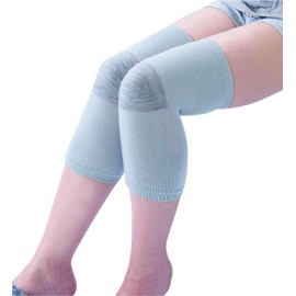 Cotton-blend knee support that is comfortable all year round.