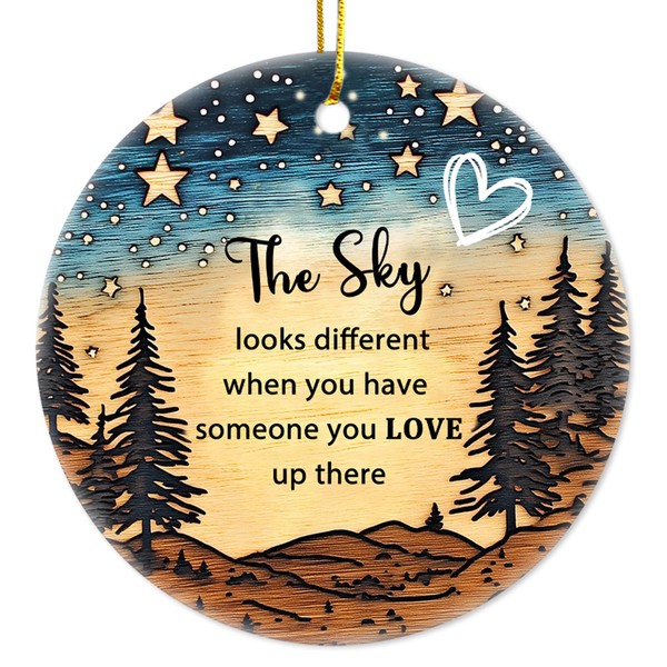 The Sky Looks Different Ornament Memorial Ornament Remembrance Christmas Ceramic