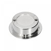 uxcell Finger Flush Pull Handle Outer Dia. 42mm/1.65" Brushed Silver