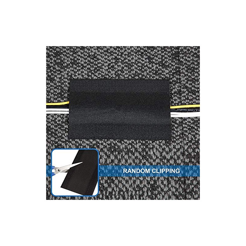 WILLBOND Agarre de Cable Cubierta de Cable de Piso Protector
