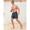 SILKWORLD Swim Trunks for Men Compression Lined Swimsuit 6 in