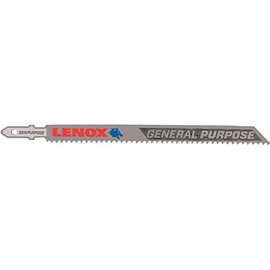 LENOX Tools 1991475 T-Shank General Purpose Jig Saw Blade, 5 1/4" x 3/8" 10 TPI, 5 Pack