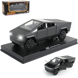 1/32 Toy Trucks Pickup Off-Road Vehicle Alloy Car Model Diecast Metal Toy Truck Model Simulation Sound Light Gifts for boy Girl. (Grey)