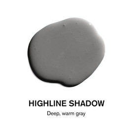 BACKDROP | Premium Exterior Paint | Semi-Gloss Finish for Outdoor Trim & Doors | Self-Priming, Low VOC, Green Wise Certified | HIGHLINE SHADOW - Deep, Warm Gray | 1 Gallon