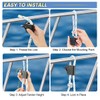 FUENEN Stainless Steel Boat Fender Clips, Quick Release Boat Fender