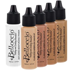 Belloccio Medium Color Shades Airbrush Makeup Foundation Set