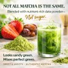 One With Tea Matcha Orgánico De Fresa Para Lattes Helados,