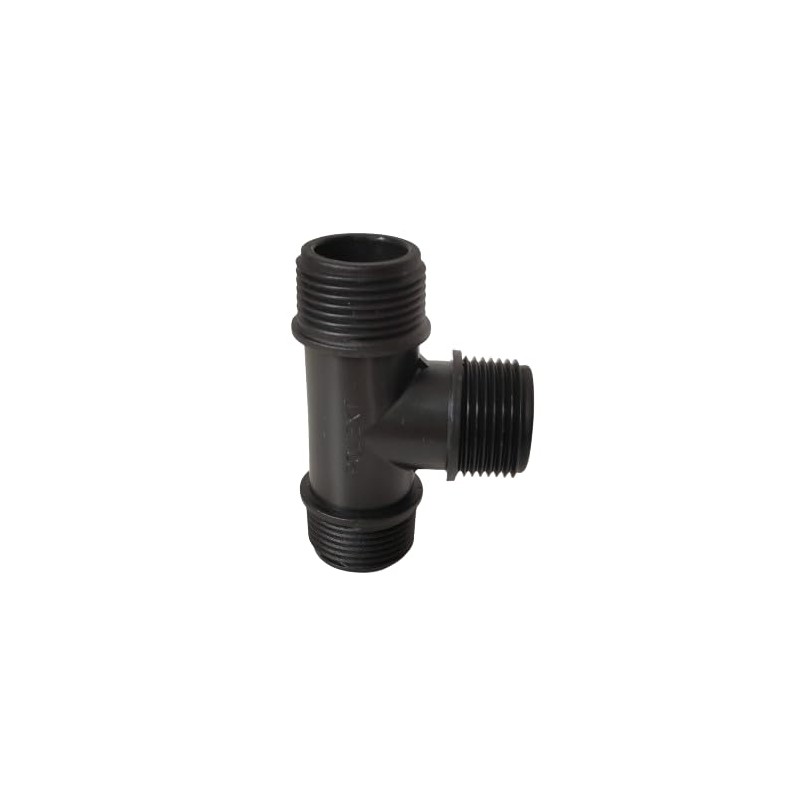 PP Threaded Fitting Screw Fitting T-Piece Black PN10 Fittings AG