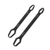Teocpai 2 Pcs Black Universal Wrench Set, 8-22mm Universal Multifunctional