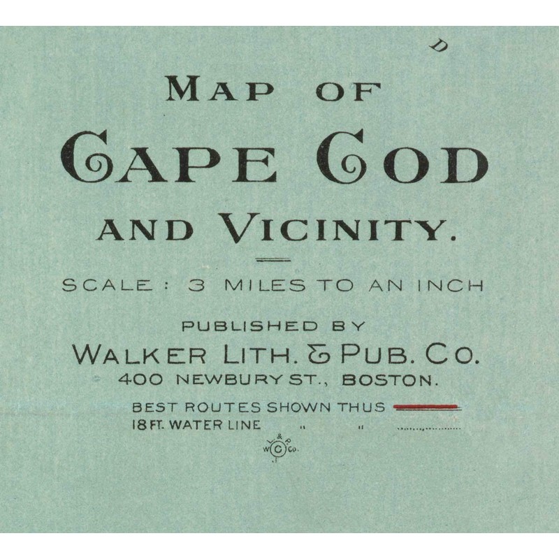 Cape Cod and The Islands 1917 - Walker - Local