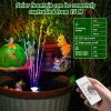 AISITIN Rechargeable Solar Fountain - 4400mAh, 10W Panel with Multiple