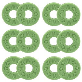 Coufce Guitar Strap Locks Premium Strap Blocks for Guitar Protection Set of 12 Silicone Strap Locks in Green