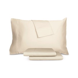 Sleepletics Celliant Performance Bed Sheets, Luxury Style, Soft, Breathable, Cool, Wrinkle & Fade Resistant, Promotes Better Sleep (Tan, Queen 12” Pocket Depth)