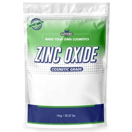 Myoc Zinc Oxide Powder – Cosmetic Grade | Fine Powder for DIY Skincare, Personal Care & Formulations - 1 Kg / 35.27 Oz