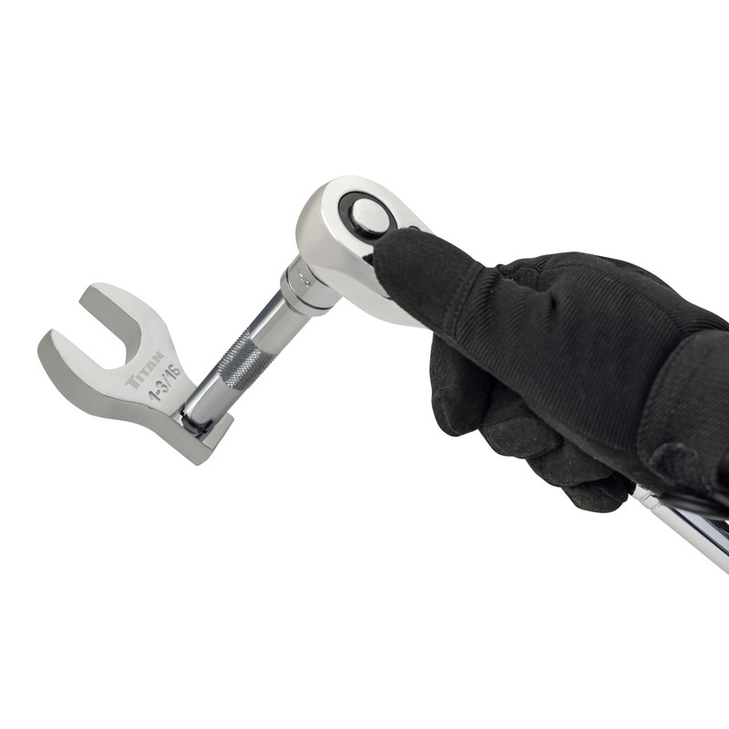 Titan 17671 7-Piece 1/2-Inch Drive SAE Jumbo Crowfoot Wrench Set