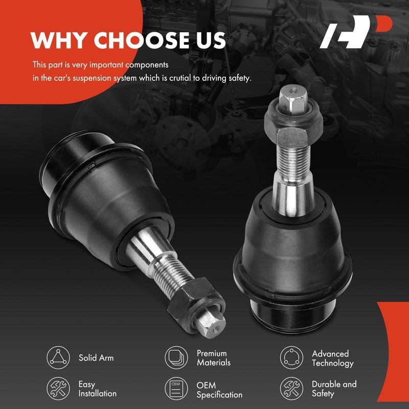 A-Premium 2 x Front Lower Ball Joints, Compatible with Ram