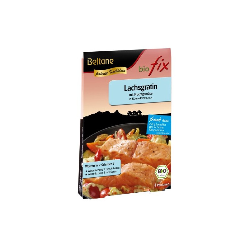 Beltane Biofix Salmon Gratin - 2 Servings, Pack of 2