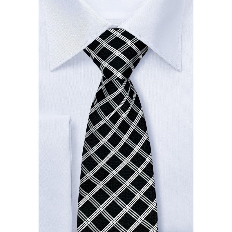 (リトリーズ) RETREEZ エレガント ビンテージ タータンチェック 織布 マイクロファイバー メンズ ネクタイ -