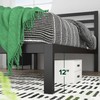 Zinus Mia Metal Platform Bed Frame with Headboard, Wood Slat