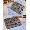 Old Tjikko Doughnuts Baking Mould, 12 Cavities Doughnut Mould, Baking
