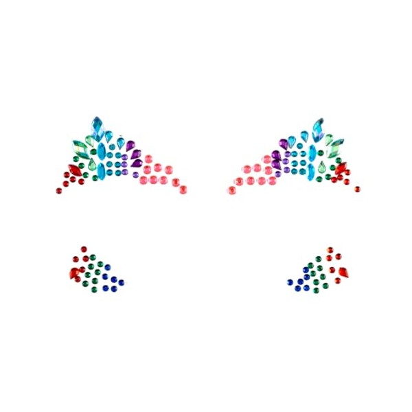 PaintLab Eye Gems, Ethereal, Stick-on Face Jewels for Beginners, Kids,