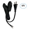 Lamp Cord with Plug and Switch, 6 Feet Black Light